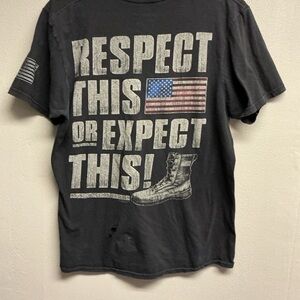 Respect This Or Expect This T-Shirt Made In USA  Medium 0029